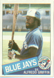 1985 Topps Baseball Cards      361     Alfredo Griffin